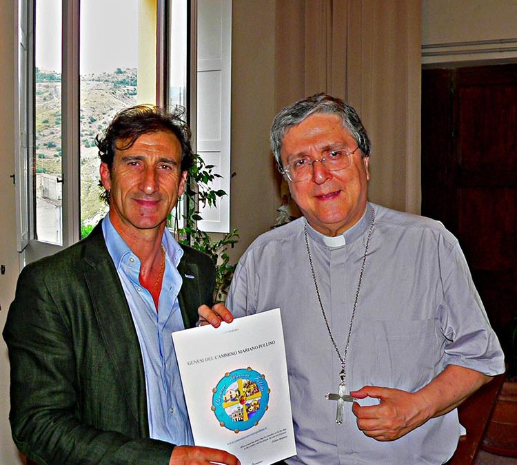 Martino presenta al Vescovo il progetto del Cammino Mariano Pollino